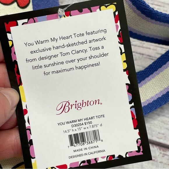 Brighton You Warm My Heart Tote New With Tags - Picture 11 of 12
